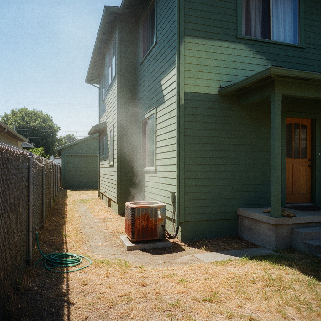How an undersized unit caps your temperature (BTU tonnage vs. home size, San Leandro heat) and how t